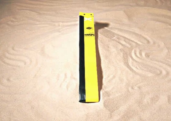 Võrkpallivõrgu antennitaskud takjakinnitusega kollane