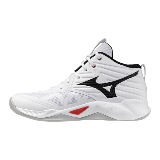 Võrkpallijalatsid Mizuno WAVE MOMENTUM PRO MID (U) valge/must