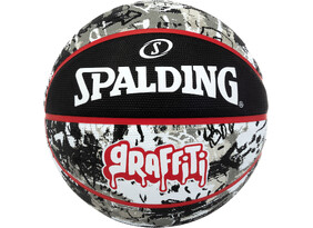 Korvpall Spalding Graffity must/punane suurus 7