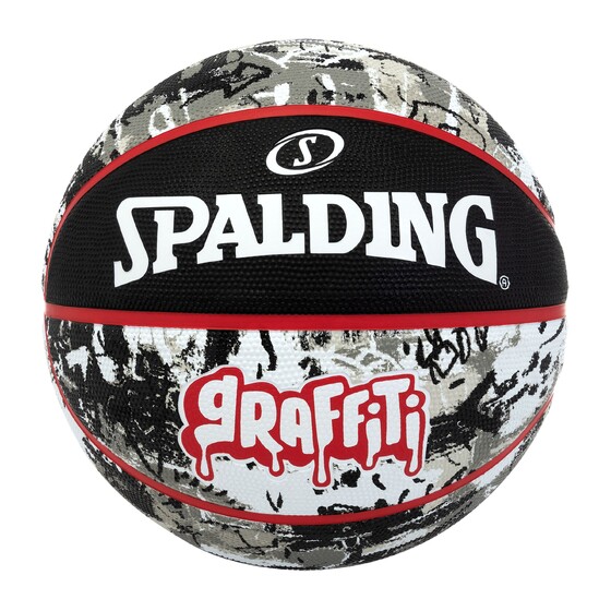 Korvpall Spalding Graffity must/punane suurus 7