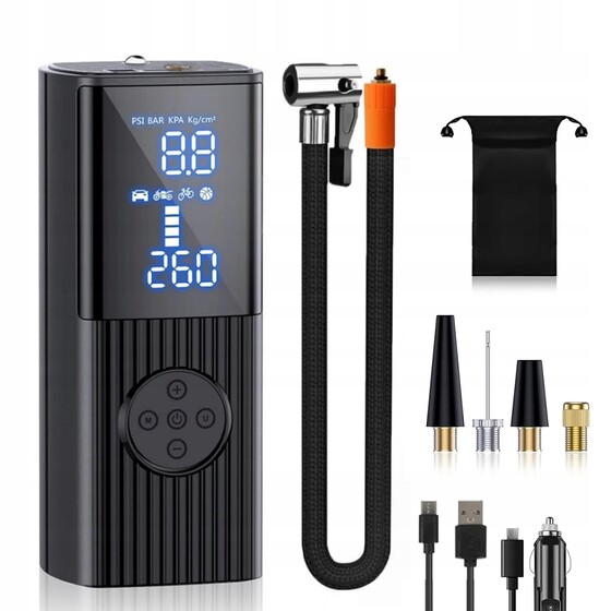 Elektriline pump/kompressor Electric Air Pump inSPORTline Dukefira w/ Power Bank & LED Light