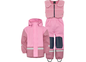 Laste vihmariiete komplekt Didriksons Boardman Kids Set 12 heleroosa