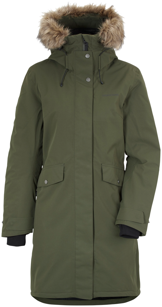 Parka Didriksons Erika 3 Womens roheline