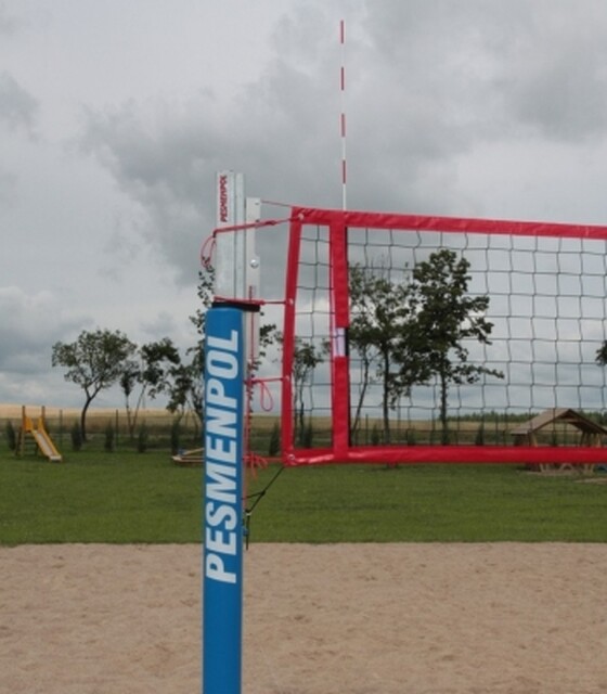 Võrkpallipostid teras Slim 80x80mm