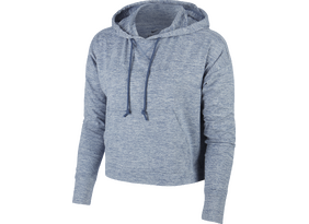 Naiste dressipluus Nike W  YOGA JERSEY CROP HOODIE helesinine