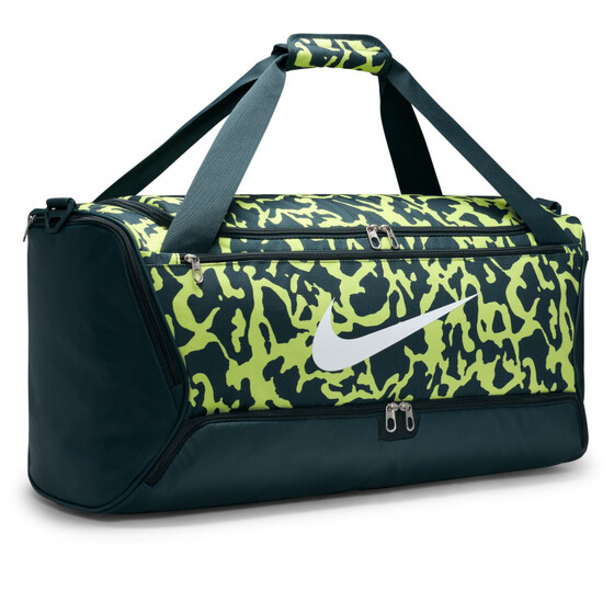 Spordikott Nike Brasilia Medium 60L hall/roheline