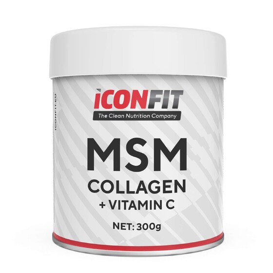 ICONFIT MSM Collagen + Vitamiin C 300 g maitsestamata