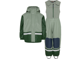 Laste vihmariiete komplekt Didriksons Boardman Kids Set 12 heleroheline/tumeroheline
