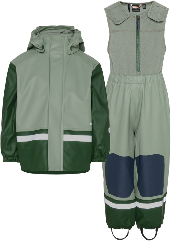 Vihmariiete komplekt Didriksons Boardman Kids Set 12 heleroheline/tumeroheline
