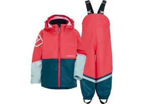 Laste vihmariiete komplekt Didriksons Waterman Kids Set 7 roosa