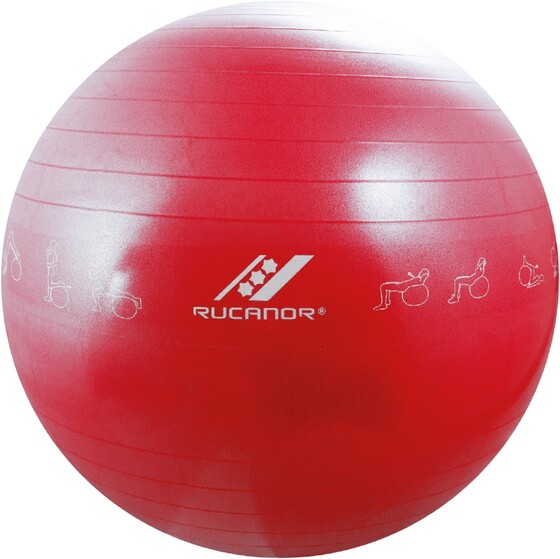 Võimlemispall Rucanor Gymball exercises 75 cm punane