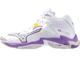 Naiste Võrkpallijalatsid Mizuno WAVE LIGHTNING Z8 MID valge/lilla