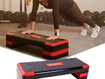 Stepipink Aerobic Exercise Step Platform inSPORTline AS250 must/punane
