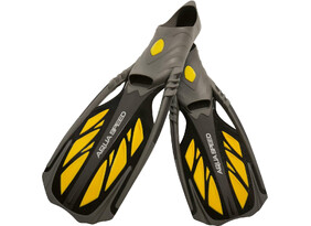 Snorgeldamislestad Aqua Speed Inox must/kollane