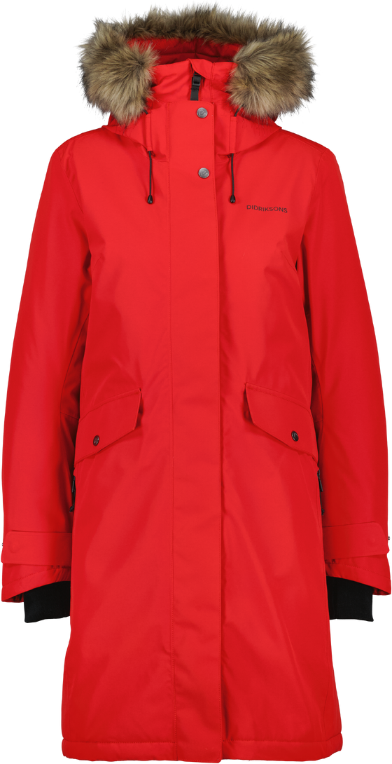 Parka Didriksons Erika 3 Womens punane