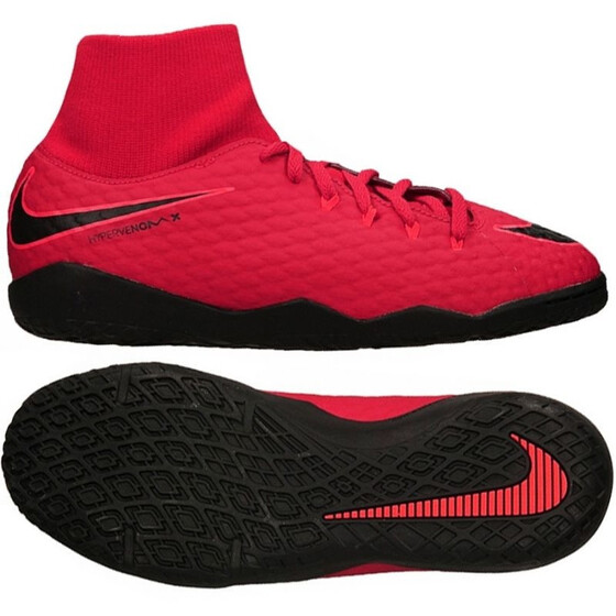 Jalgpallijalatsid Nike  JR HYPERVENOMX PHELON 3 DF IC punane