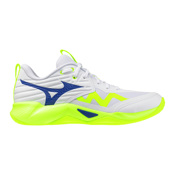 Võrkpallijalatsid Mizuno WAVE MOMENTUM PRO (U) valge/kollane