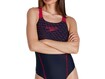 Ujumistrikoo Speedo Medley Logo Medalist 1PC W tumesinine/roosa