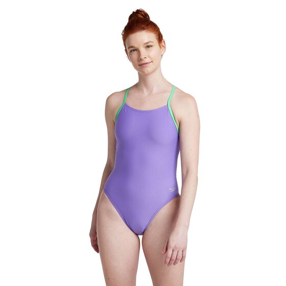 Ujumistrikoo Speedo Solid Lattice-Back W lilla