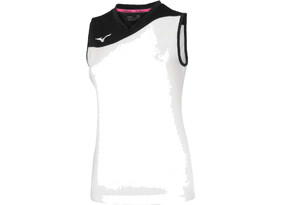 Naiste treeningsärk Mizuno Authentic Myou NS Shirt valge/must