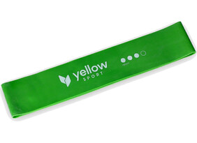 Venituskumm Yellow Sport mini band raske 10-15 kg roheline