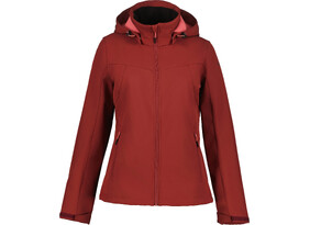 Naiste softshell Icepeak Brenham tumepunane/roosa