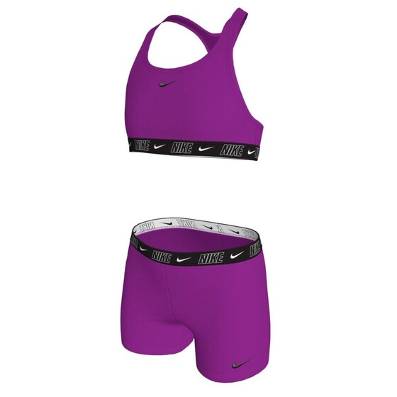 Ujumiskomplekt NIKE G LOGO TAPE Racerback Short Set lilla/must