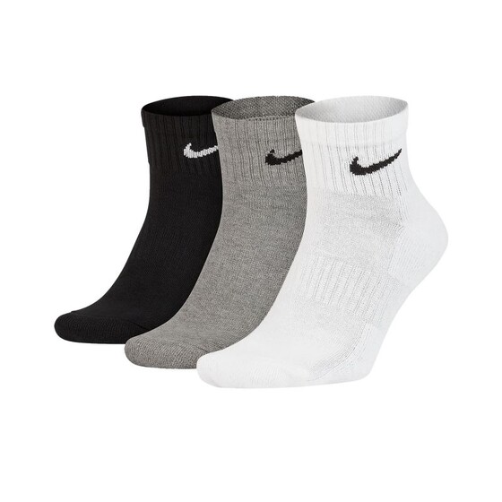 Sokid Nike Everyday Cushion Ankle Socks must/hall/valge 3 paari