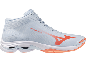 Naiste Võrkpallijalatsid Mizuno WAVE LIGHTNING PRO MID sinine/oranž