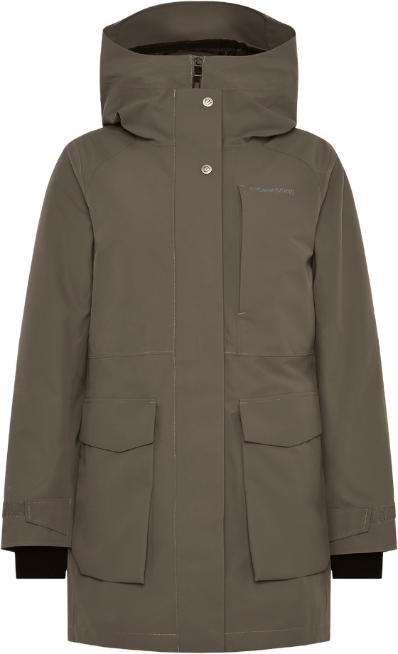 Parka Didriksons Harriet tumepruun (Mocha Brown)