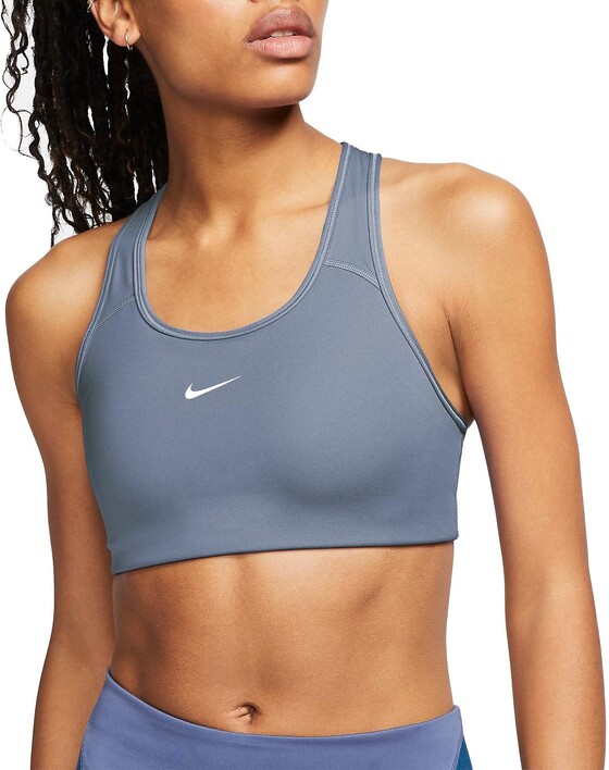 Treeningrinnahoidja Nike Womens Dri-Fit SWOOSH 1PP BRA sinine