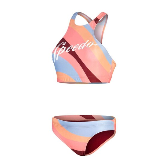 Rannavolle bikiinid Speedo Logo Volley 2PC AF roosa/kollane/hall