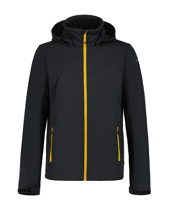 Softshell Icepeak Biggs must/kollane