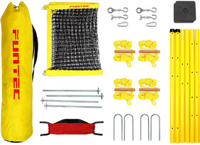 Teisaldatav rannavõrkpalli/tennisekomplekt Funtec Fun Sports Set