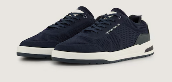 Vabaajajalatsid Tom Tailor M 9580010001 tekstiil tumesinine/valge