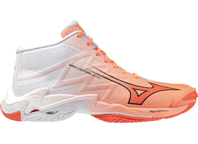 Meeste Võrkpallijalatsid Mizuno WAVE LIGHTNING ELITE MID oranž/valge