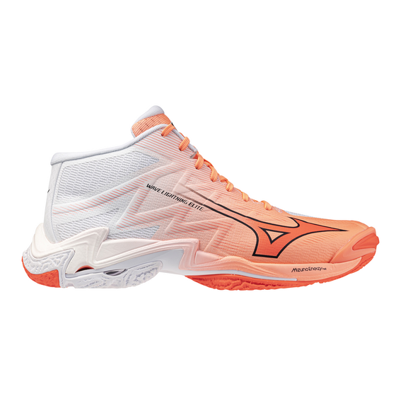 Võrkpallijalatsid Mizuno WAVE LIGHTNING ELITE MID oranž/valge