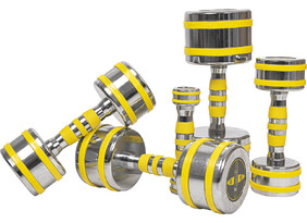 Hantel Chrome Dumbbell inSPORTline Yellsteel 6 kg