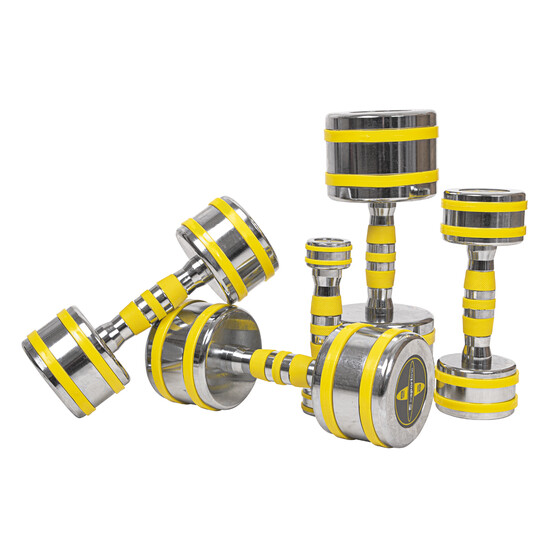 Hantel Chrome Dumbbell inSPORTline Yellsteel 6 kg