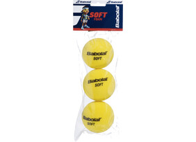 Pehmed tennisepallid Babolat Soft Foam 7cm 3tk pakendis kollane