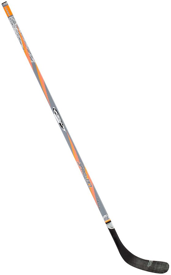Hokikepp Ice Hockey Stick Junior 137 cm, vasak, hall/oranž