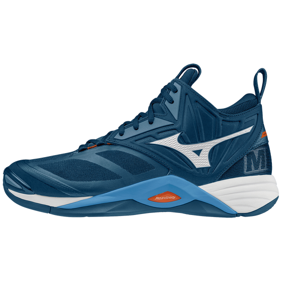 Võrkpallijalatsid Mizuno WAVE MOMENTUM 2 MID tumesinine