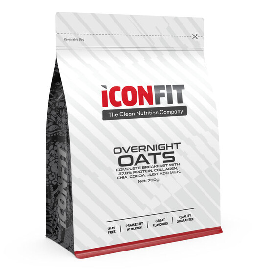 ICONFIT Overnight Oats 700g vaarikas/kookos