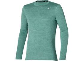 Meeste treeningsärk Mizuno Impulse Core LS Tee roheline
