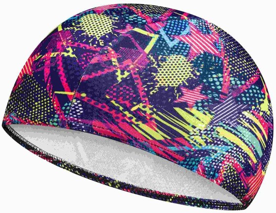 Ujumismüts Aqua-Speed Polyester Kid roosa kirju