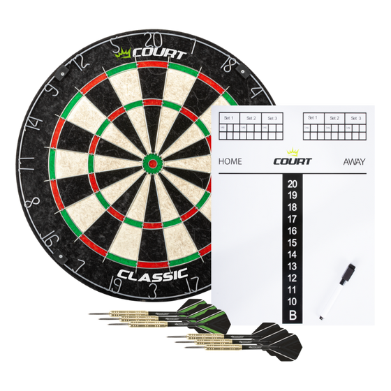 Noolemängulaud Court Classic Dartboard Set