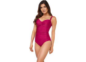 Naiste ujumistrikoo Aqua Speed Olivia punane
