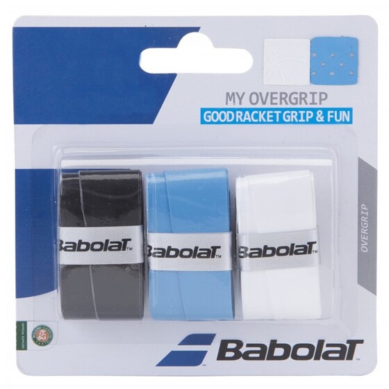 Reketigrip Babolat My Overgrip x3 sinine/must/valge