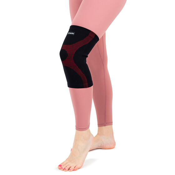 Põlvekaitsmed Knee Brace inSPORTline Kneebeam must/punane