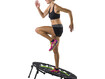 Batuut Tunturi 4-folding Fitness Trampoline must/roheline